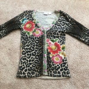 Flower Leopard Sweater